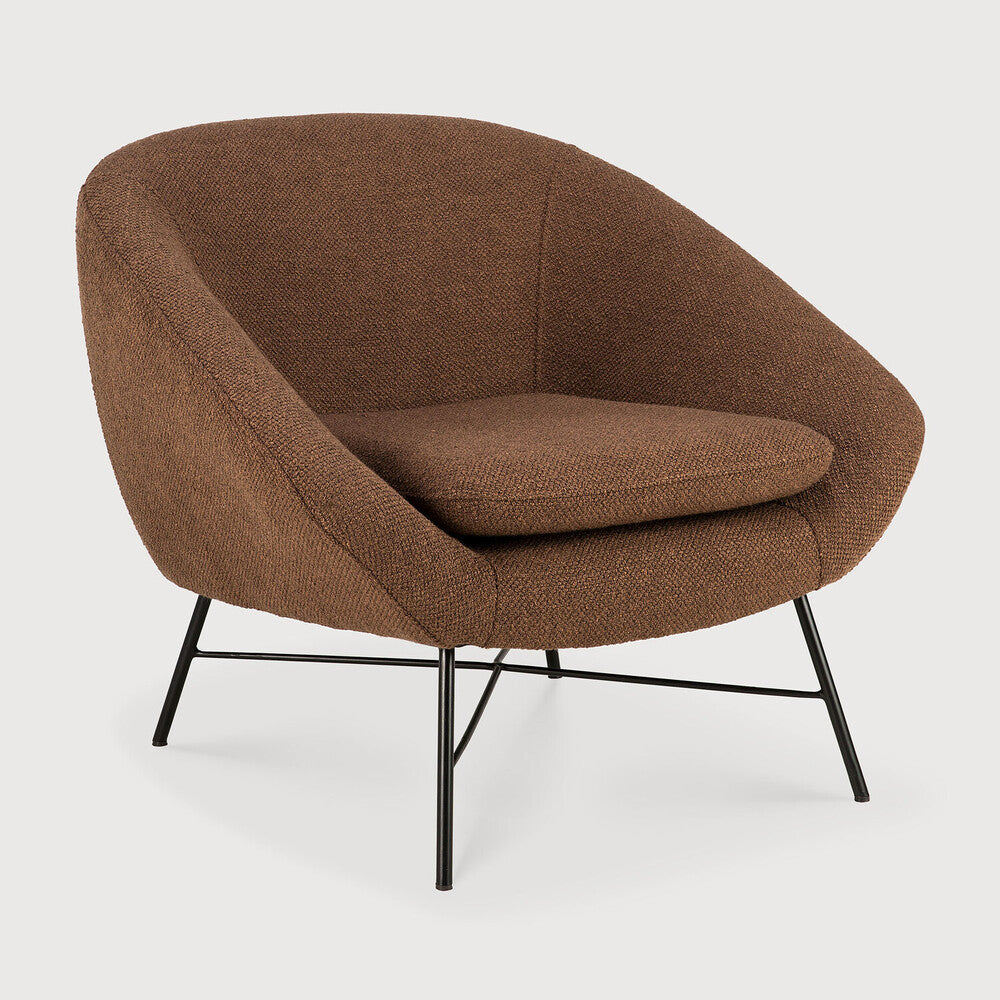 Ethnicraft Barrow loungestoel copper.