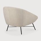 Ethnicraft Barrow loungestoel off white achterkant.