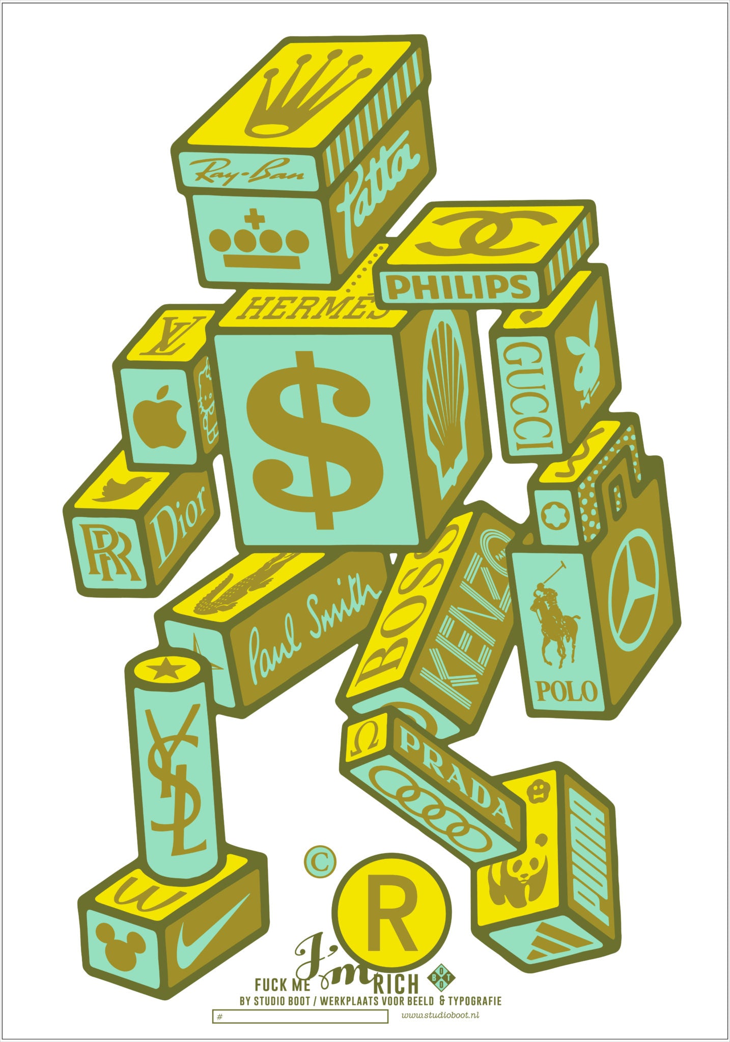 Poster F*ck me I'm Rich