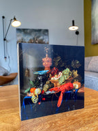 Foto op hout avonddiner kreeft