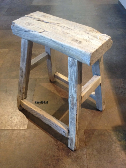 Krukje vintage hout rechthoekig