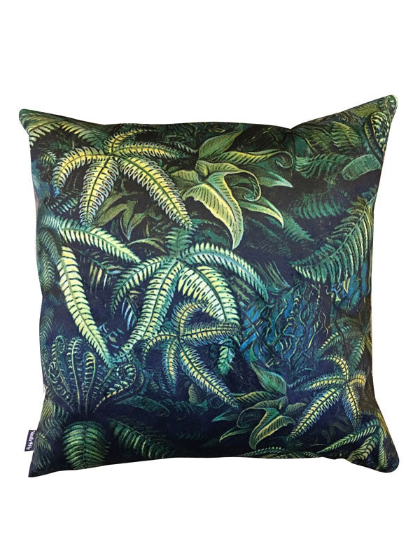 Velvet Green Fern kussen