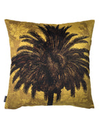 Velvet Mustard Palm kussen