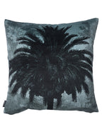 Velvet Blue Palm kussen
