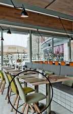 Spoinq stoel Square Vlecht Green