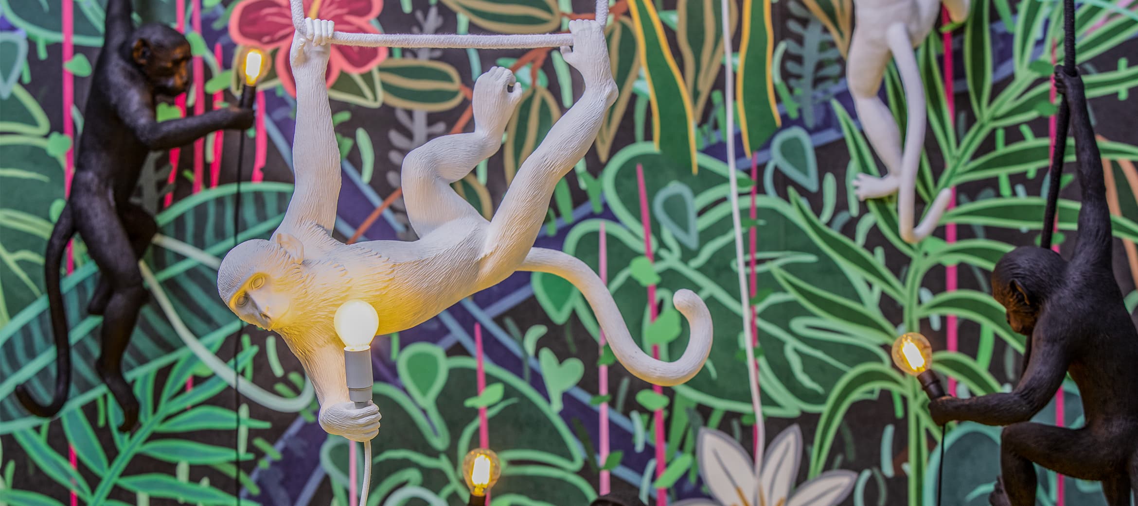 Seletti Aaplamp Hanging links zwart