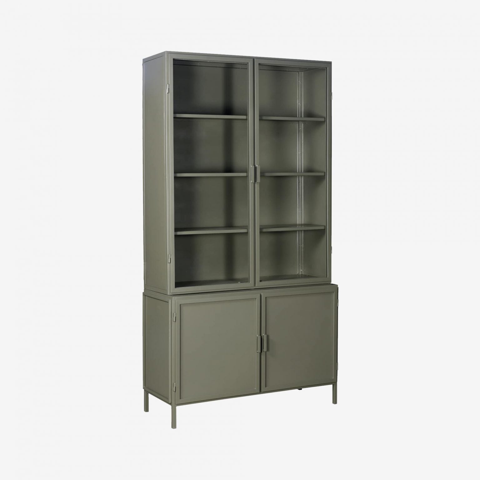 new routz vitrinekast garland olijfgroen