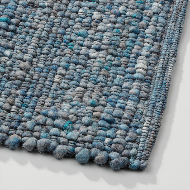 Perletta vloerkleed Gravel in de kleur Aqua 153.