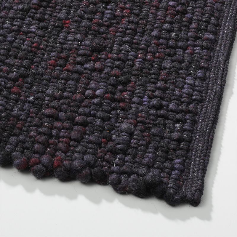 Perletta vloerkleed Gravel in de kleur Grape 399.