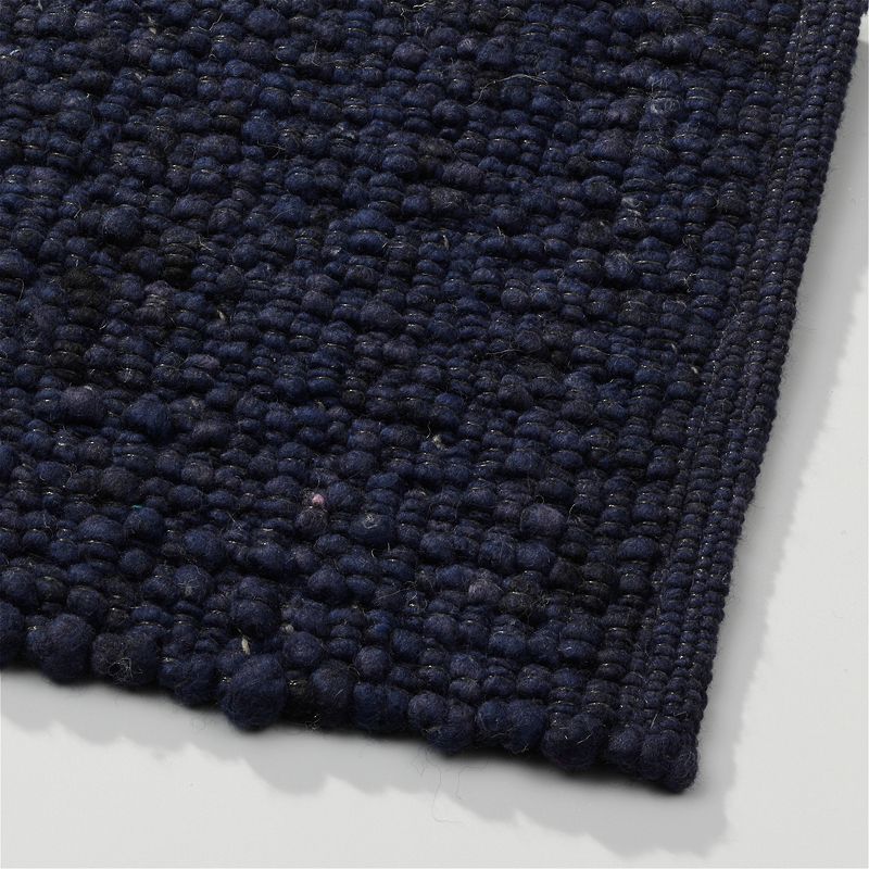 Perletta vloerkleed Gravel in de kleur Navy 059.