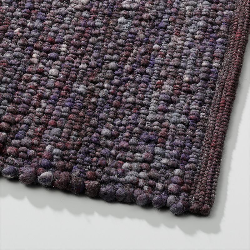 Perletta vloerkleed Gravel in de kleur Purper 499.