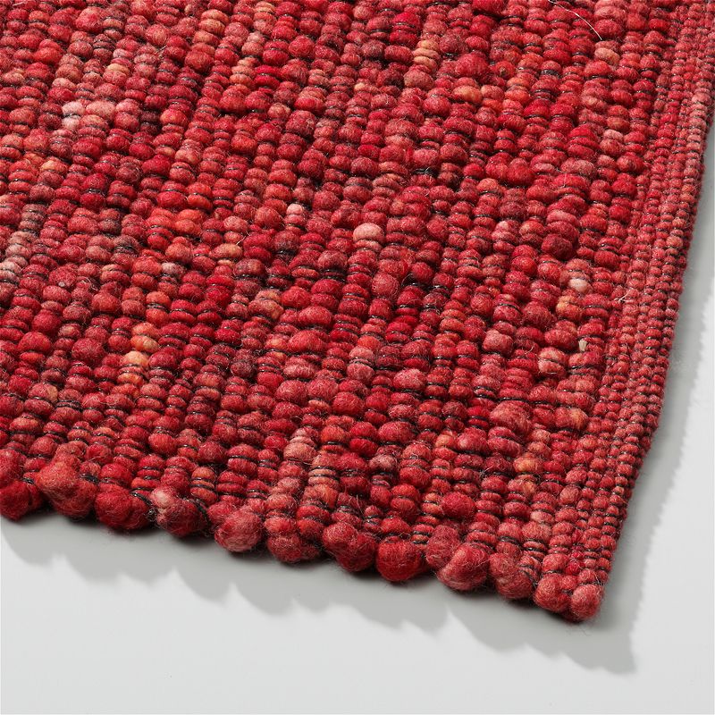 Perletta vloerkleed Gravel in de kleur Ruby 010.