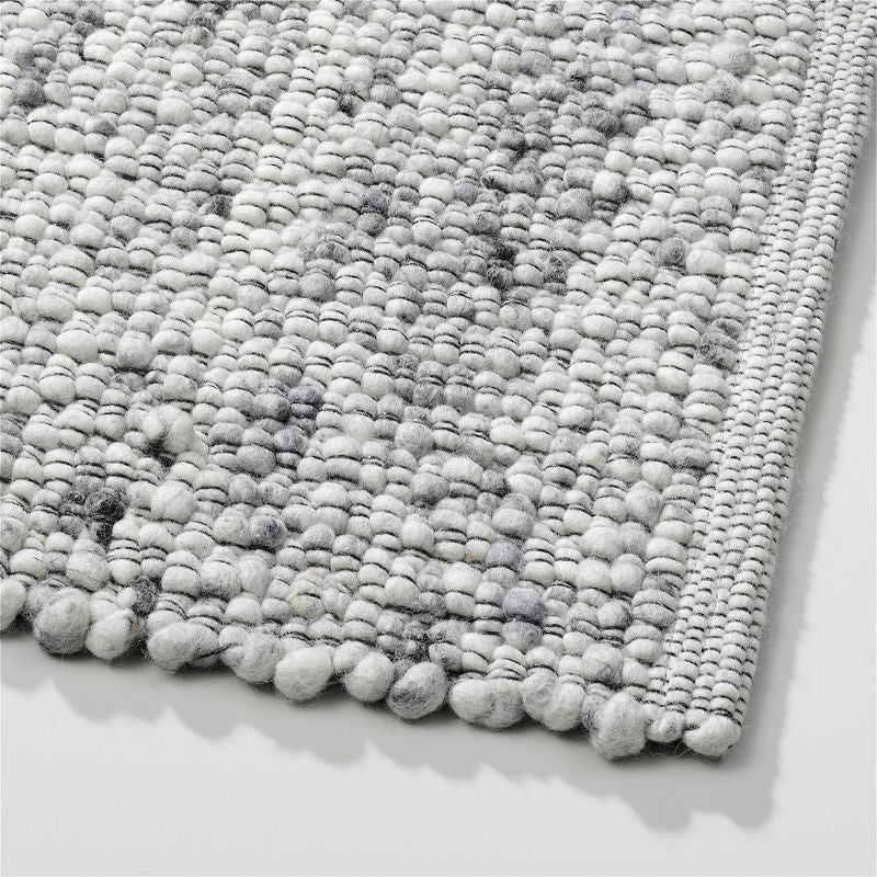 Perletta vloerkleed Gravel in de kleur Snow 430.