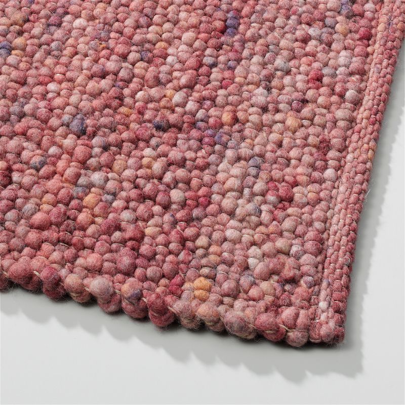 Perletta vloerkleed Pebbles in de kleur Brick 216.