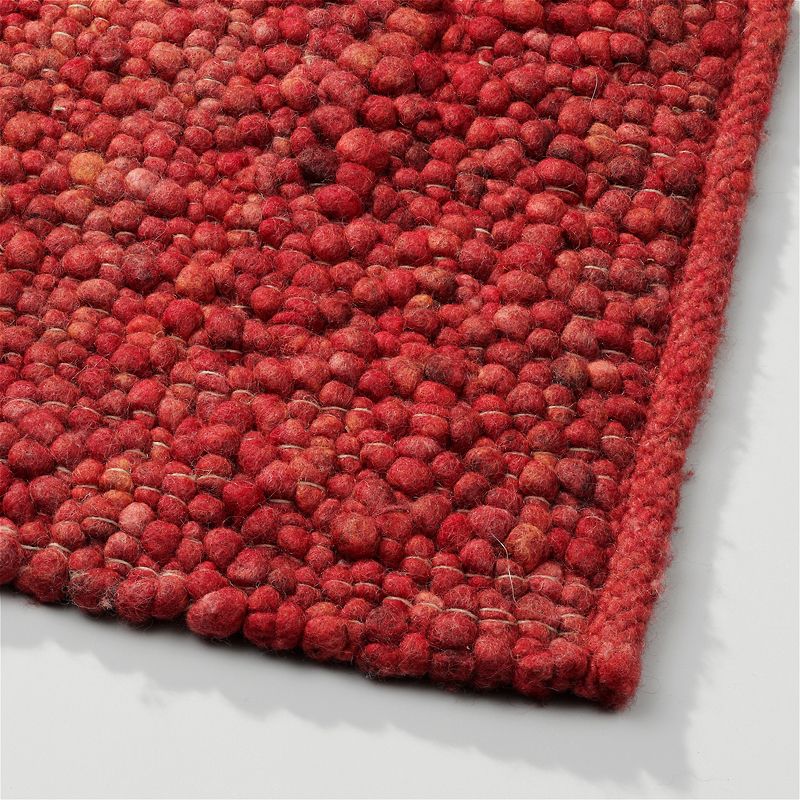 Perletta vloerkleed Pebbles in de kleur Ruby 010.