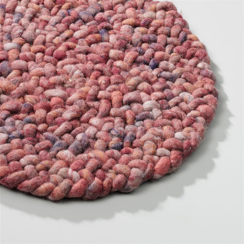 Perletta vloerkleed Roundabout in de kleur Brick 216.