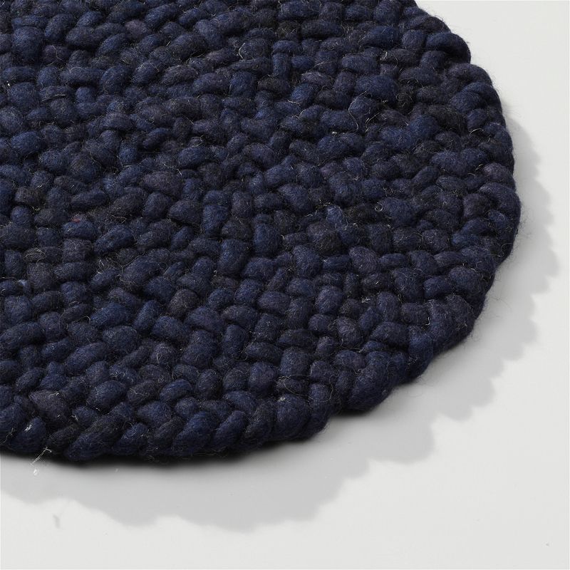 Perletta vloerkleed Roundabout in de kleur Navy 059.