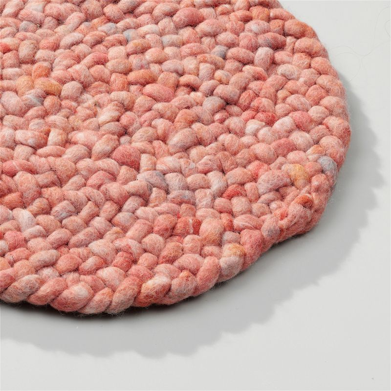 Perletta vloerkleed Roundabout in de kleur Peach 111.