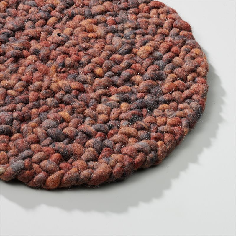 Perletta vloerkleed Roundabout in de kleur Rust 425.