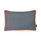Raaf sierkussen Pied de Poule 2.0 perzik 35 x 50 cm.
