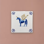 Royal Delft Goldie Tiles - eenhoorn achtergrond.
