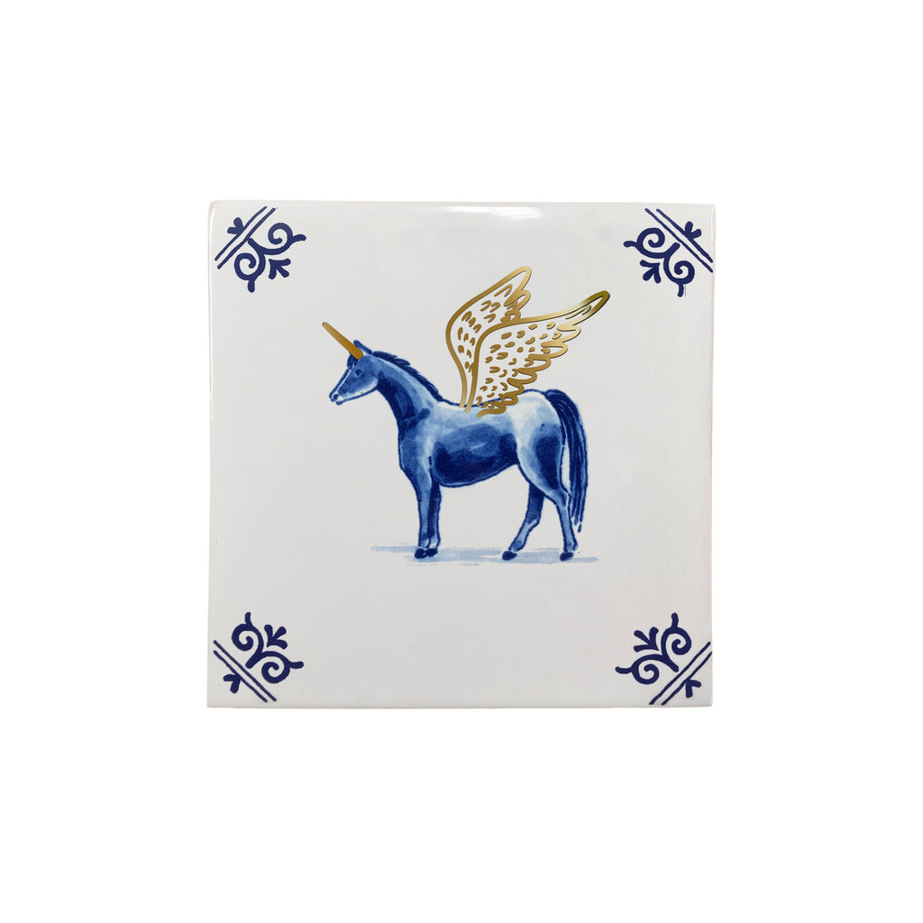 Royal Delft Goldie Tiles - eenhoorn.