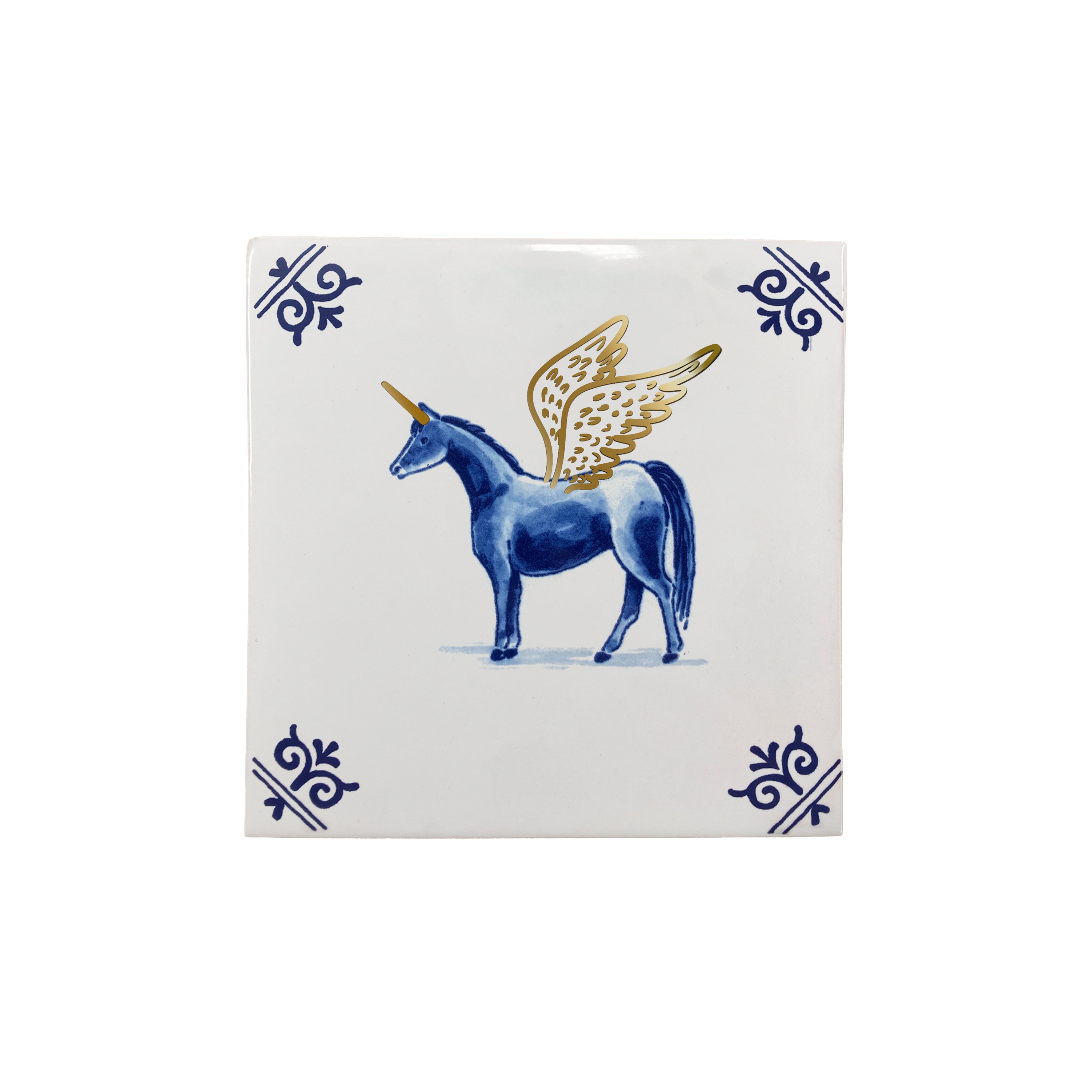 Royal Delft Goldie Tiles - eenhoorn.