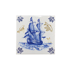 Royal Delft Goldie Tiles vliegende vissen.