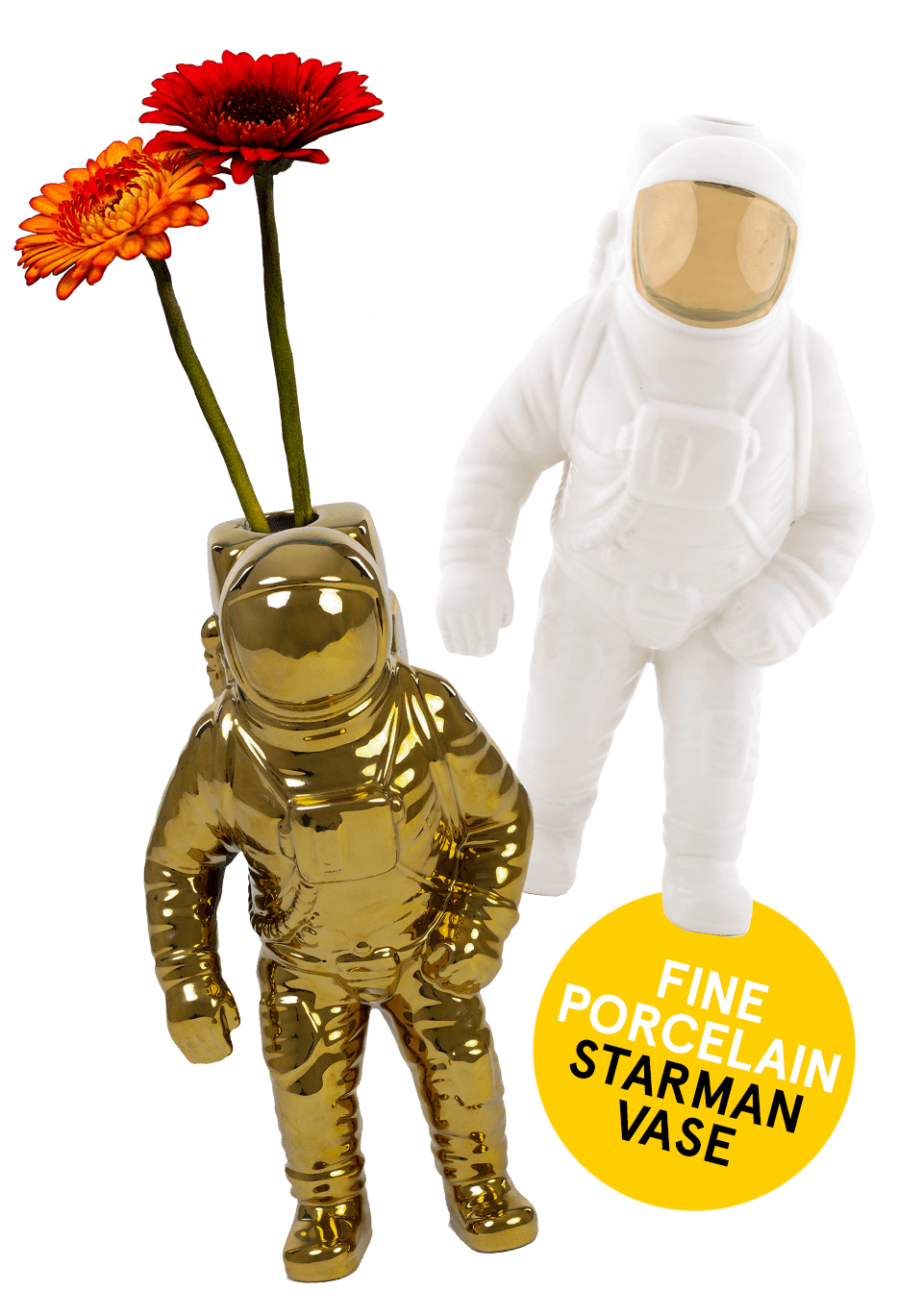 Seletti Starman vaas goud