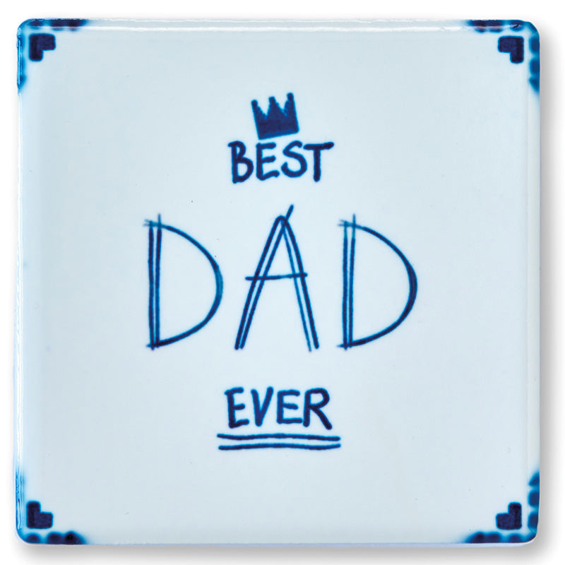 Storytiles best dad ever tegelkaart tegel.