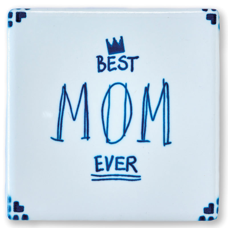 Storytiles Best Mom Ever tegelkaart tegel.