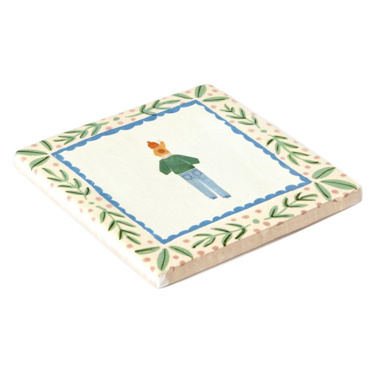 Storytiles Samen op Pad tegeltje zijaanzicht.