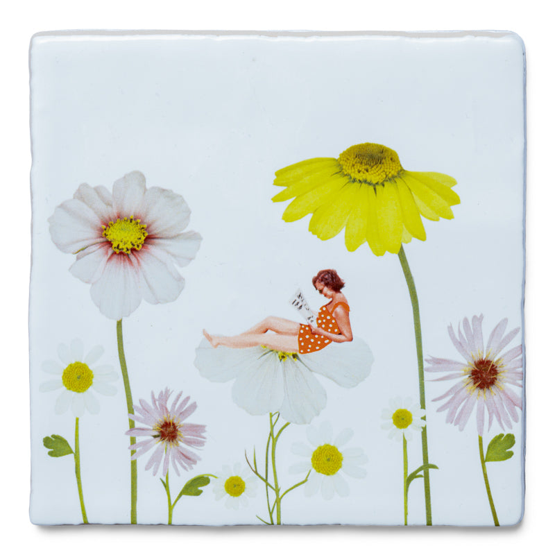 Storytiles Surrounded by Flowers tegeltje.