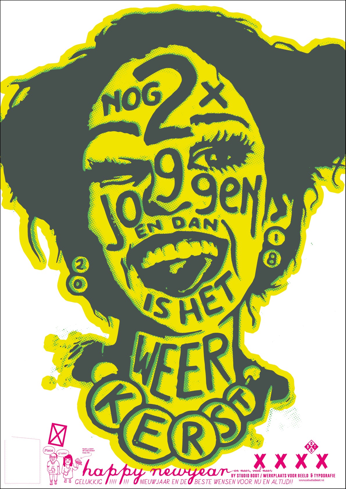 Studio Boot Nog 2 x joggen poster.