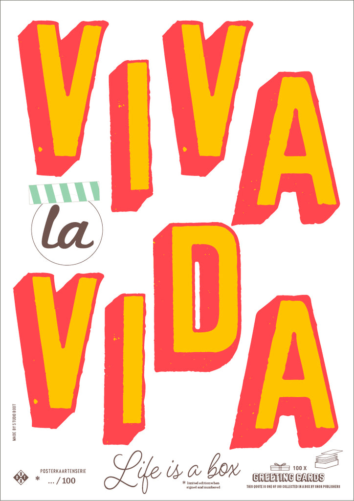 Studio Boot poster Viva la Vida.