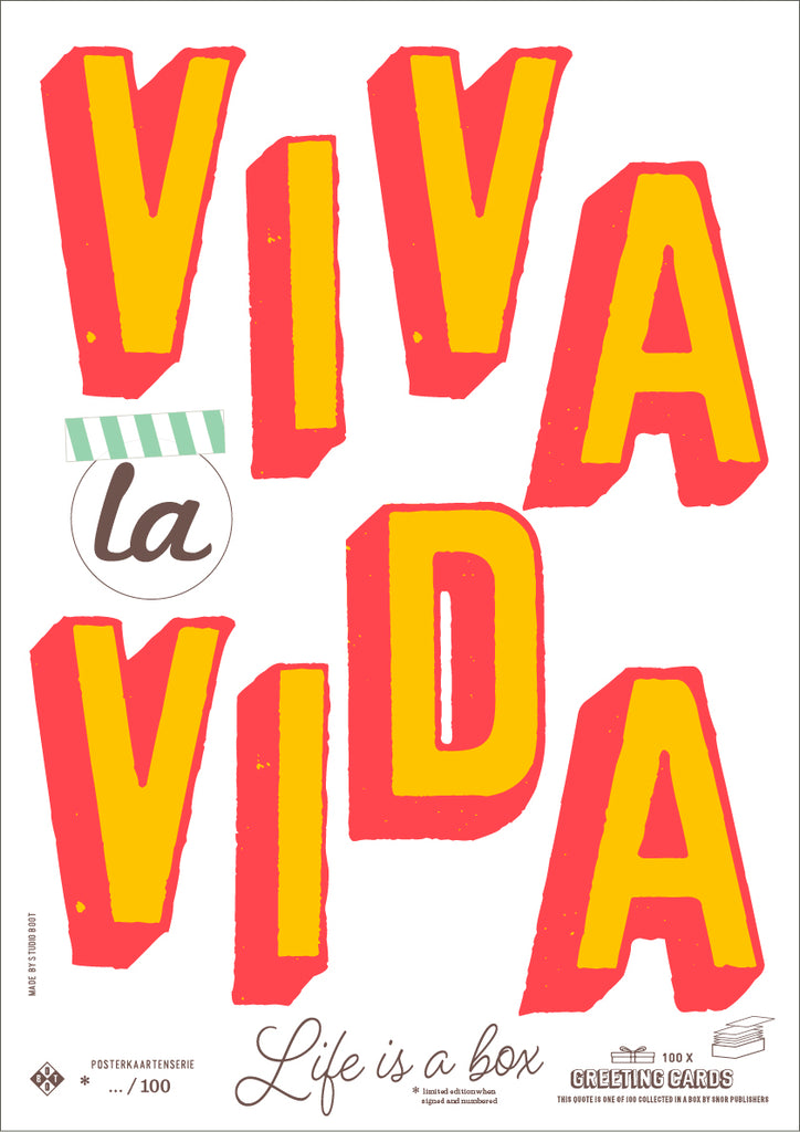 Studio Boot poster Viva la Vida bestellen – Kavel 84