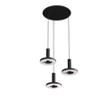 Tonone Beads 3 In Circle hanglamp in de kleur smokey black.