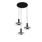 Tonone Beads 3 In Circle hanglamp in de kleur smokey black.