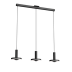 Tonone Beads 3 In Line plafondlamp in de kleur smokey black.