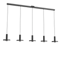 Tonone Beads 5 In Line plafondlamp in de kleur smokey black.