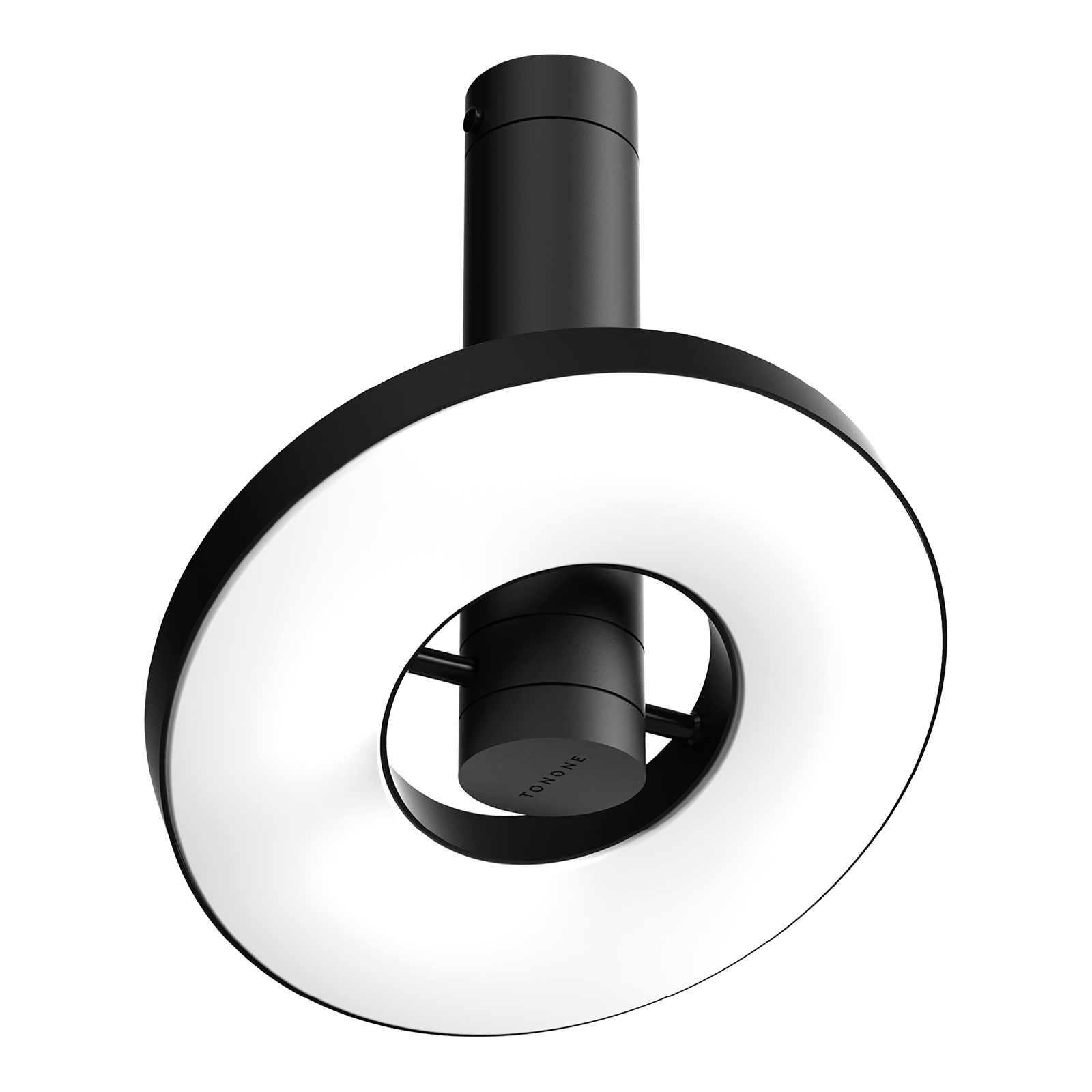 Schuine foto van de Tonone Beads Direct plafond- en wandlamp outside in de kleur smokey black.