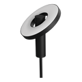 Close-up van de Tonone Beads Floor vloerlamp uplight in de kleur smokey black.