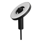 Close-up van de Tonone Beads Floor vloerlamp uplight in de kleur smokey black.