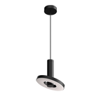 Schuine foto van de Tonone Beads Pendant Box 108 hanglamp in de kleur smokey black.