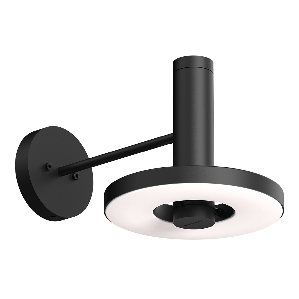 Tonone Beads Wall 35 wandlamp downlight in de kleur smokey black.