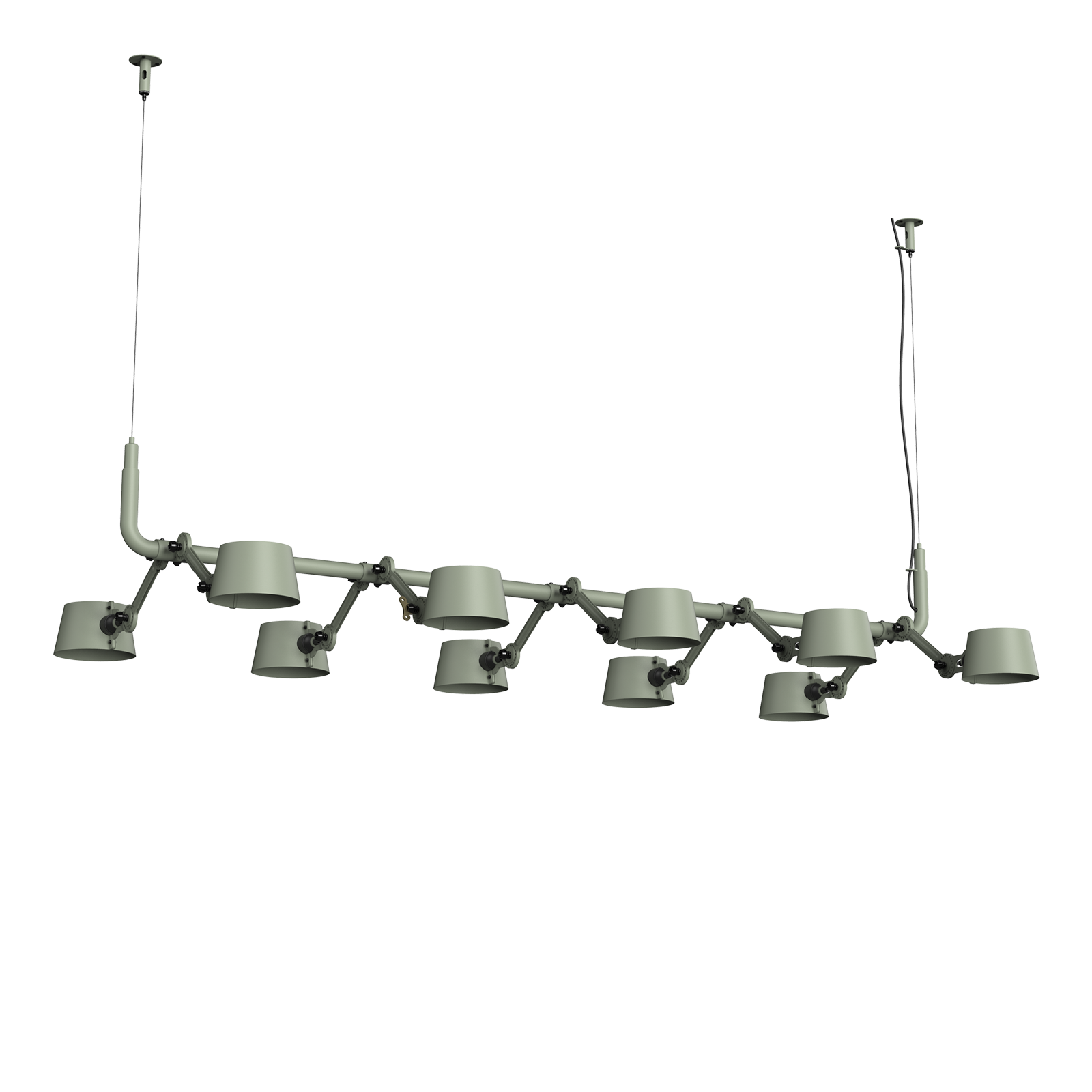 Tonone Bolt 10-Pack Pendant hanglamp in de kleur flux green.