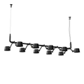 Tonone Bolt 10-Pack Pendant hanglamp in de kleur smokey black.