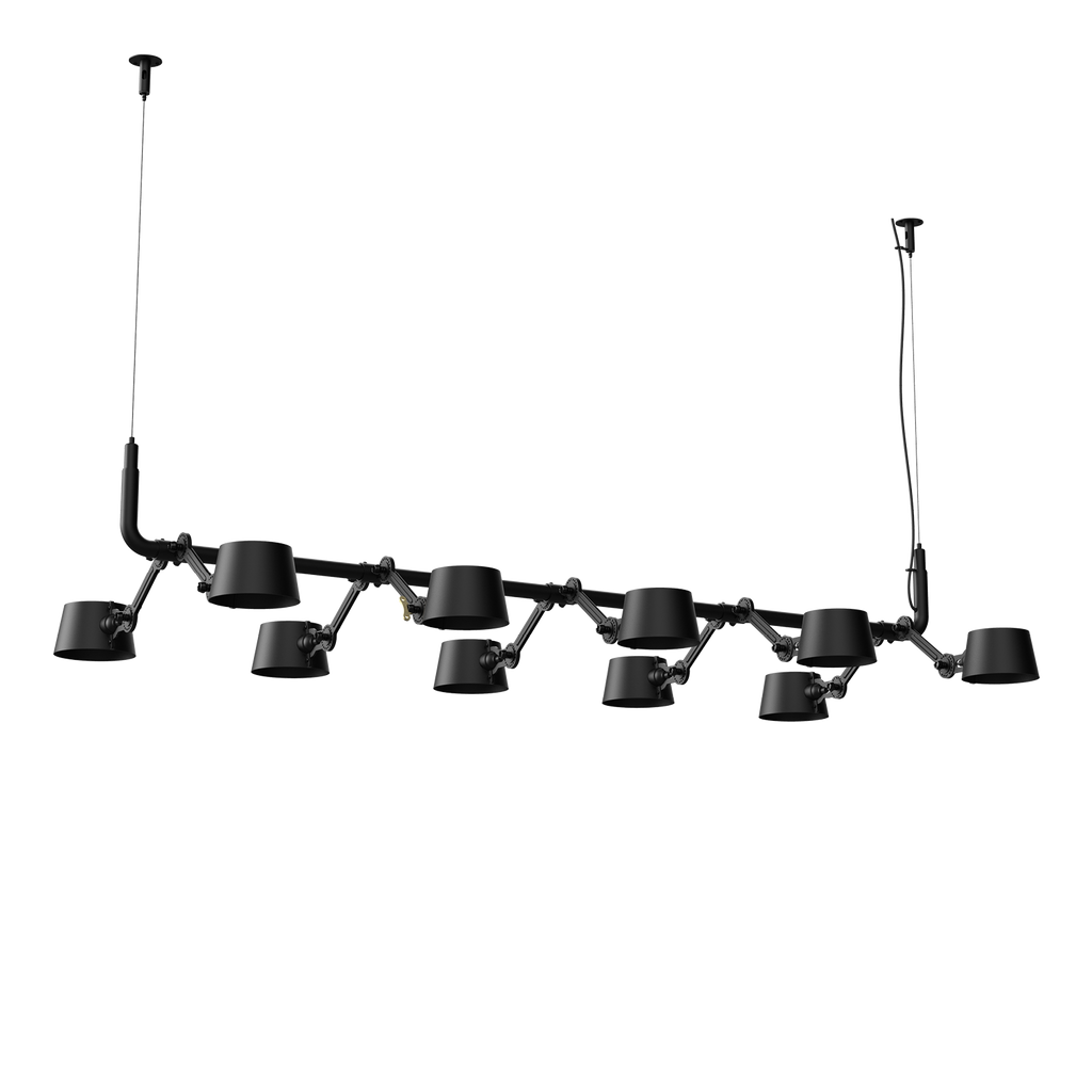 Tonone Bolt 10-Pack Pendant hanglamp in de kleur smokey black.