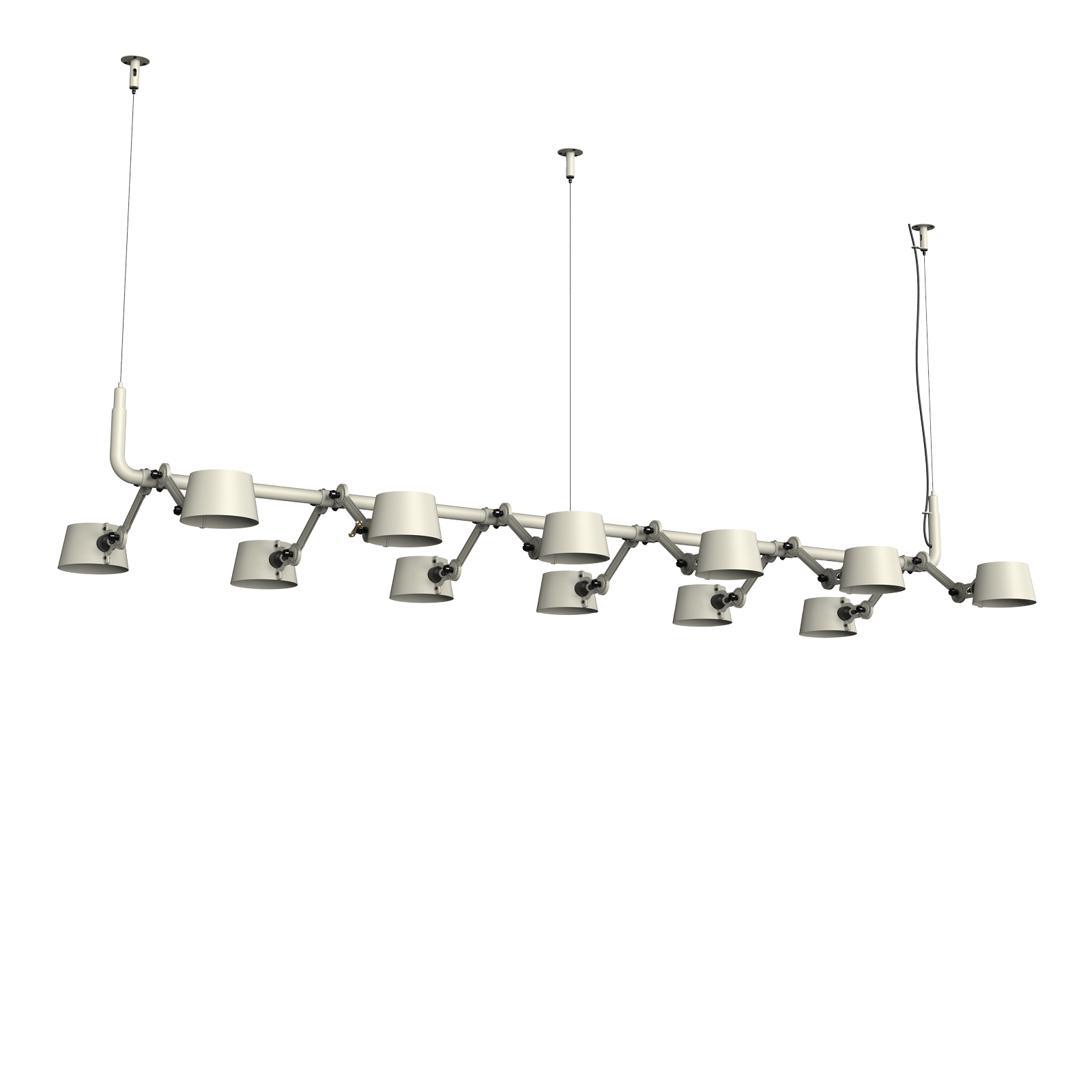 Tonone Bolt 12-Pack Pendant hanglamp in de kleur ash grey.