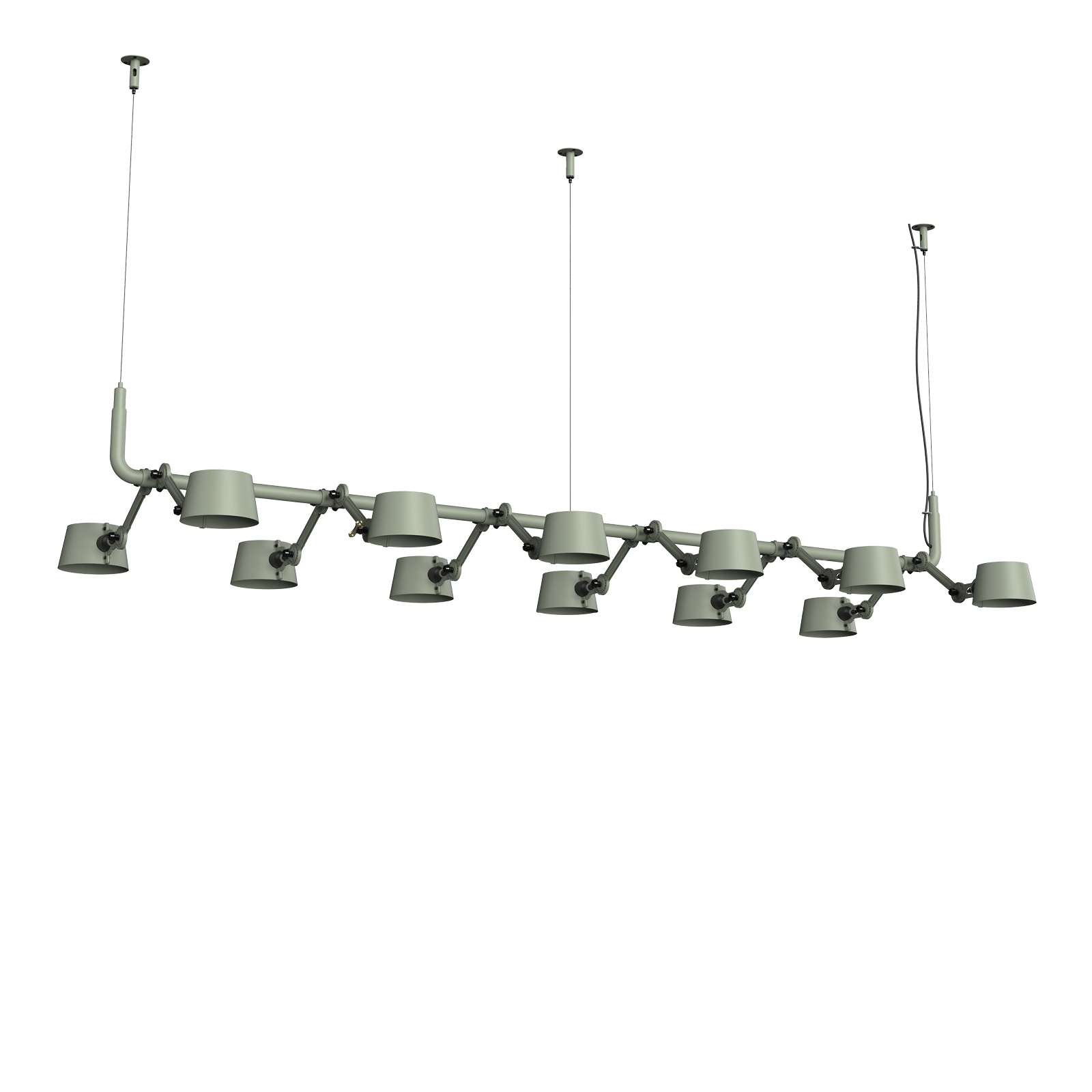 Tonone Bolt 12-Pack Pendant hanglamp in de kleur flux green.